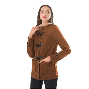 Women's Polyester Long Sleeves Solid Pattern Waterproof Jacket