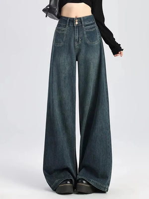 Women's Cotton High Waist Zipper Fly Closure Casual Trousers