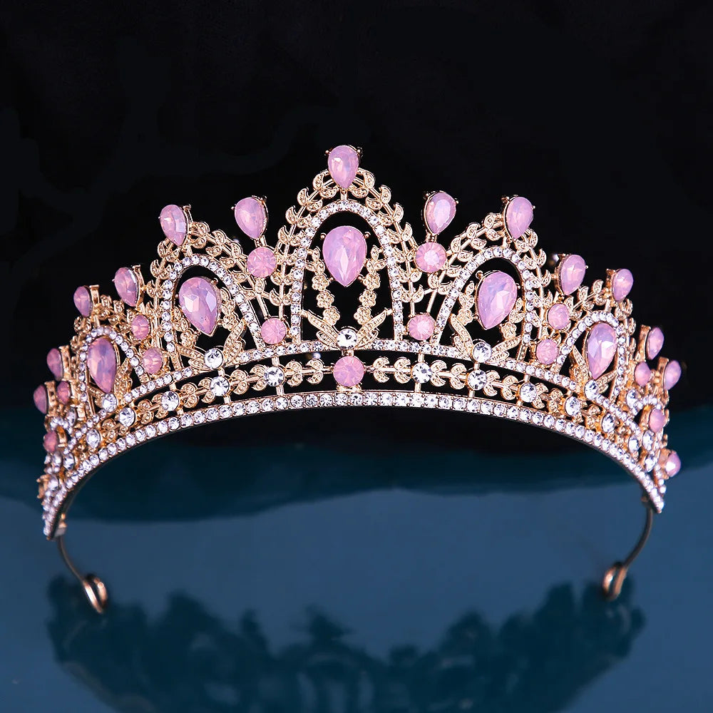 Women's Zinc Alloy Plant Pattern Tiaras Bridal Classic Crown