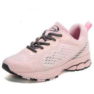 Women's Cotton Round Toe Lace-up Closure Sports Wear Sneakers