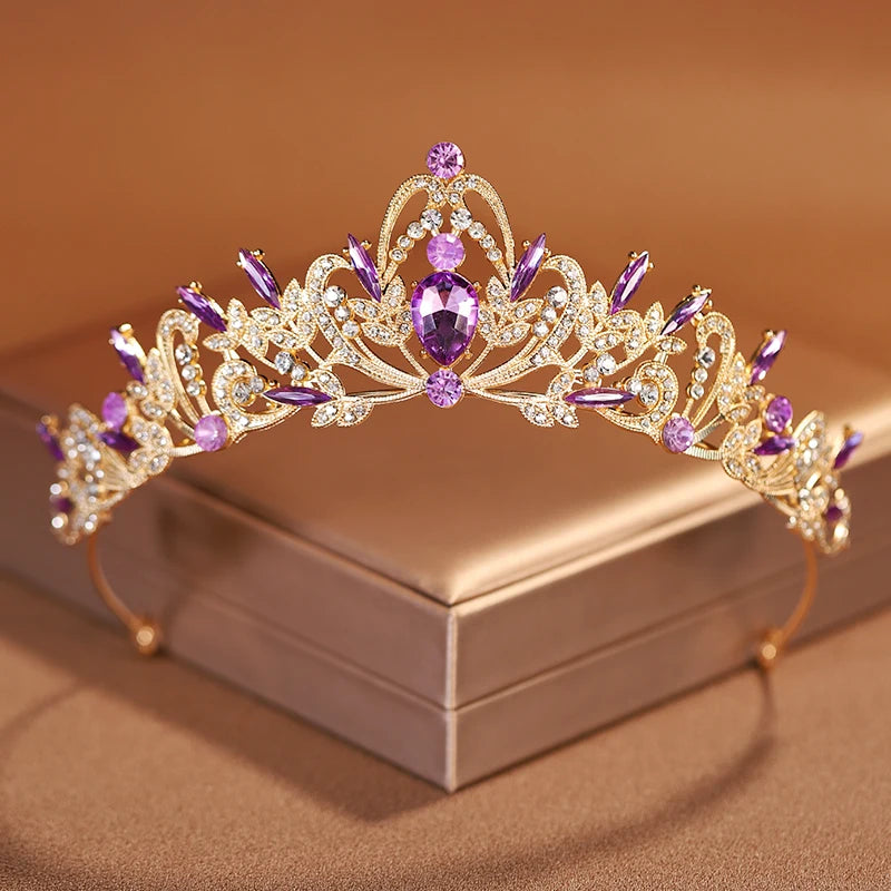 Women's Zinc Alloy Plant Pattern Tiaras Bridal Classic Crown