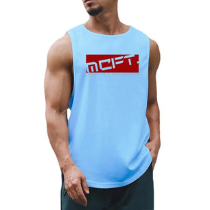 Men's O-Neck Sleeveless Quick Dry Compression Gym Wear Shirt