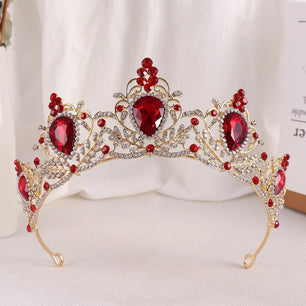 Women's Zinc Alloy Water Drop Pattern Tiaras Bridal Classic Crown