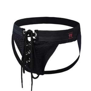 Men's Cotton Drawstring Closure Breathable Underpants Brief