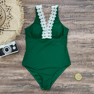 Women's Spandex Push Up Bathing Sexy Swimwear Trendy One-Piece