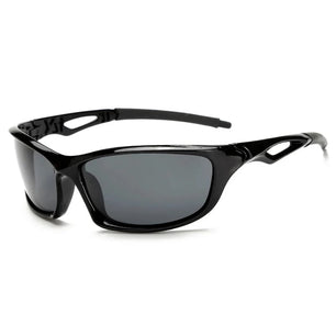 Men's Polycarbonate Frame Polarized Rectangle Shaped Sunglasses