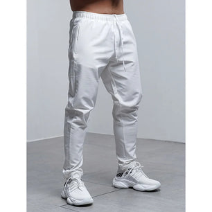 Men's Polyester Elastic Closure Quick-Drying Gymwear Trousers