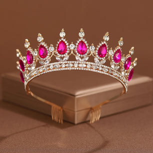 Women's Zinc Alloy Plant Pattern Tiaras Bridal Classic Crown