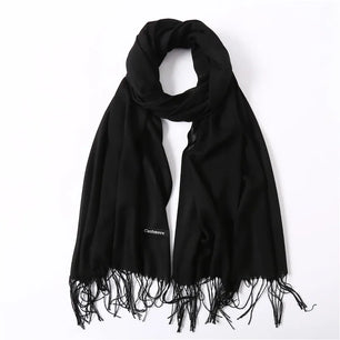 Women's Acrylic Neck Wrap Solid Pattern Trendy Elegant Scarf