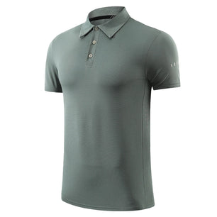 Men's Polyester Short Sleeve Pullover Closure Sportswear T-Shirt