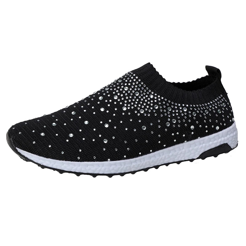 Women's Cotton Round Toe Slip-On Closure Breathable Casual Shoes