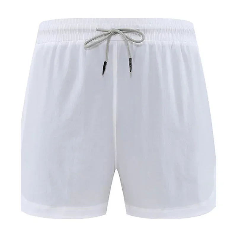 Men's Polyester Quick-Dry Solid Pattern Running Sport Shorts