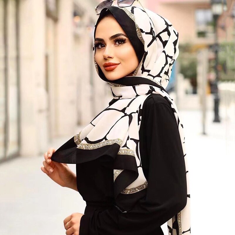 Women's Arabian Acetate Quick-Dry Head Wrap Casual Wear Hijabs