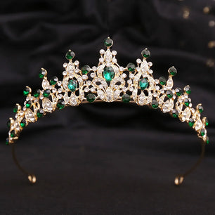 Women's Zinc Alloy Plant Pattern Tiaras Bridal Classic Crown