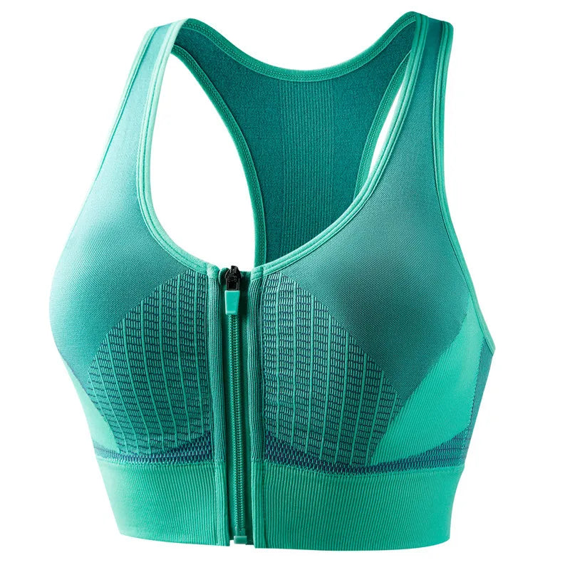 Women's Nylon Sleeveless Breathable Shockproof Workout Tops