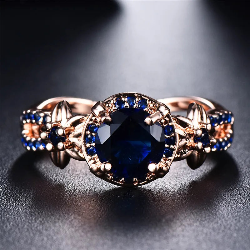 Women's Opals Geometric Shaped Prong Setting Trendy Wedding Ring