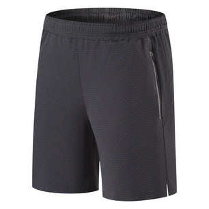 Men's Nylon Solid Pattern Breathable Fitness Yoga Sports Short