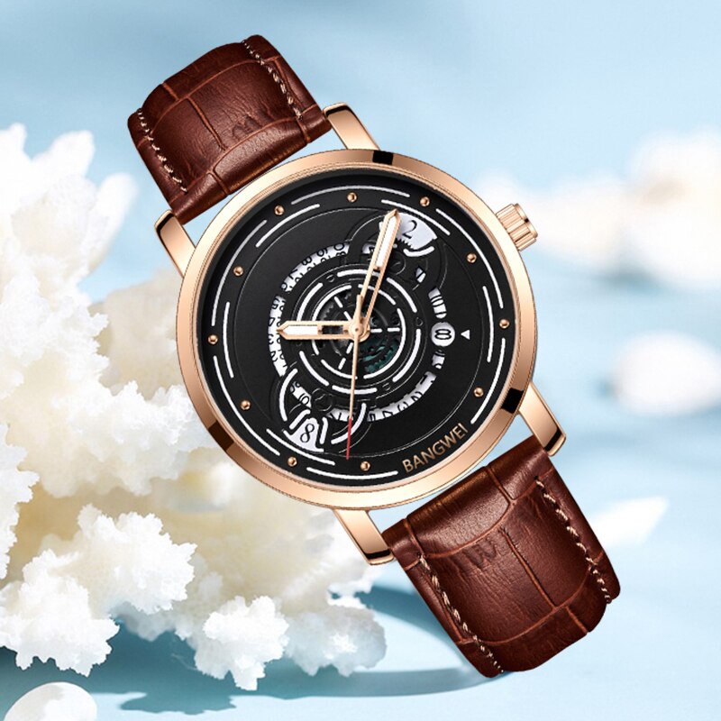 Women's Stainless Steel Case Buckle Clasp Quartz Waterproof Watch