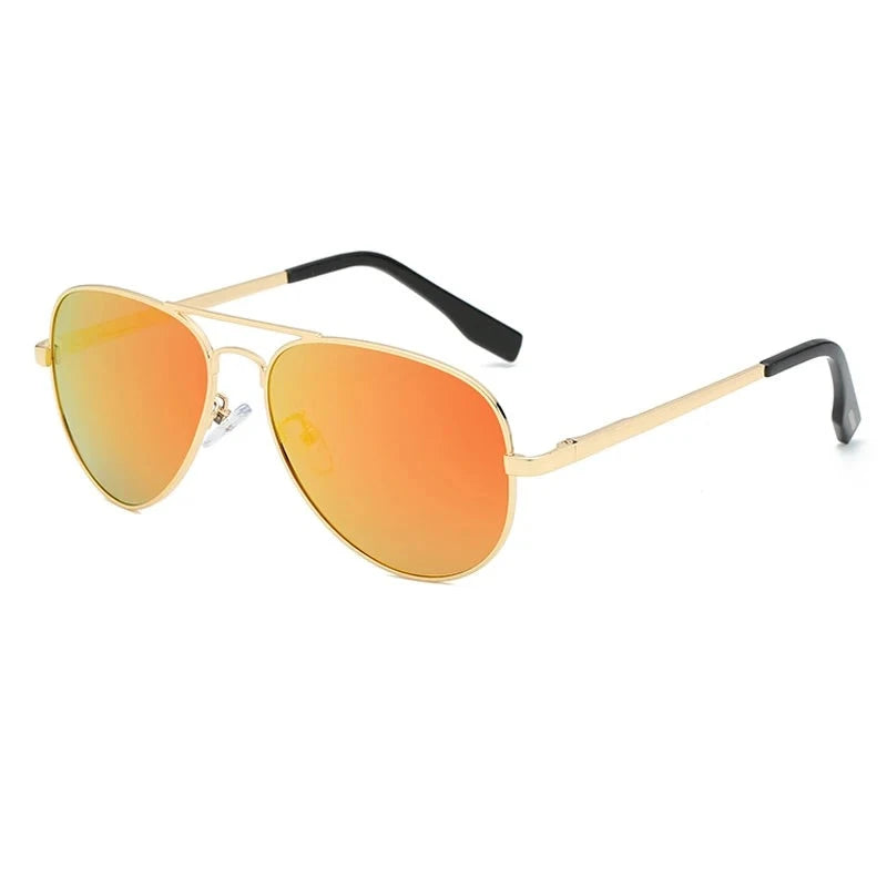Men's Alloy Frame TAC Lens Oval Shaped Polarized Sunglasses