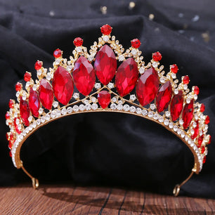 Women's Zinc Alloy Water Drop Pattern Tiaras Bridal Wedding Crown