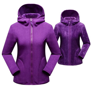 Women's 100% Polyester Full Sleeve Zipper Closure Solid Hoodies