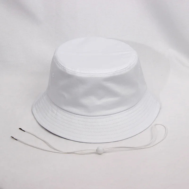 Men's Cotton Solid Pattern Sun Protection Casual Bucket Hats