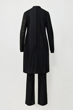 Women's Arabian Nylon Long Sleeve Printed Pattern Trendy Swimwear