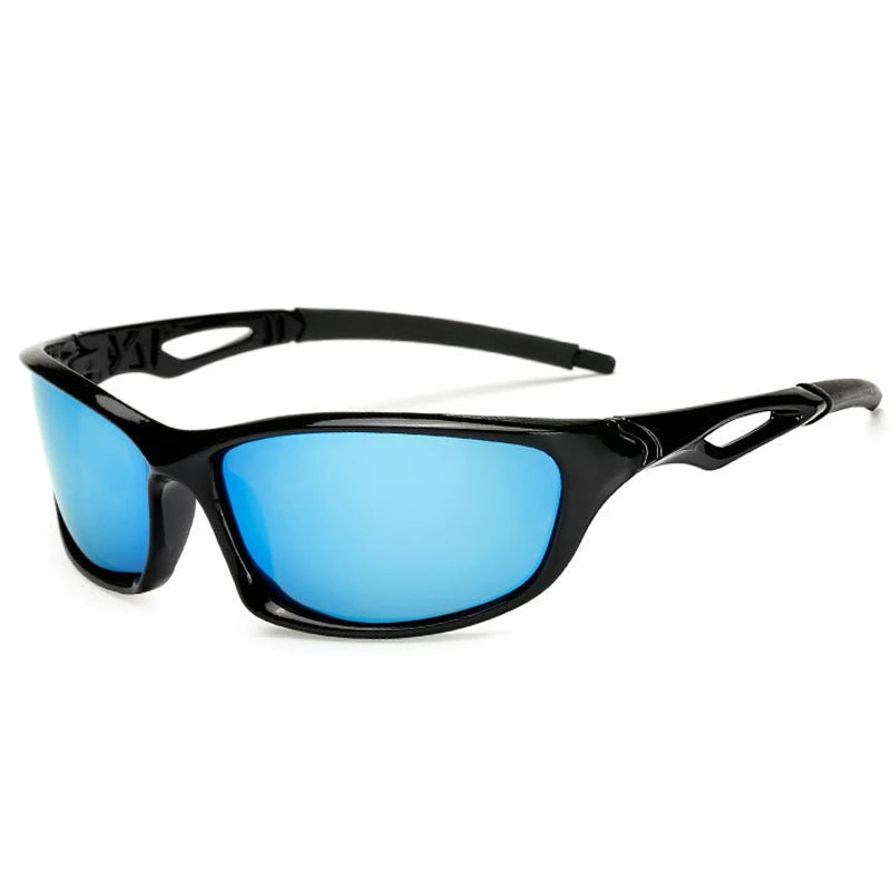 Men's Polycarbonate Frame Polarized Rectangle Shaped Sunglasses