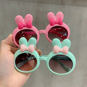 Kid's Polycarbonate Frame UV400 Protection Rabbit Ear Sunglasses