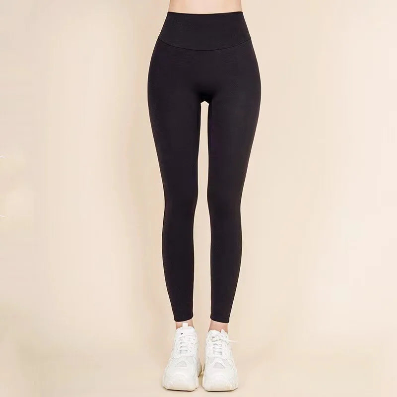 Women's Nylon Elastic Waist Closure Push Up Sports Wear Leggings