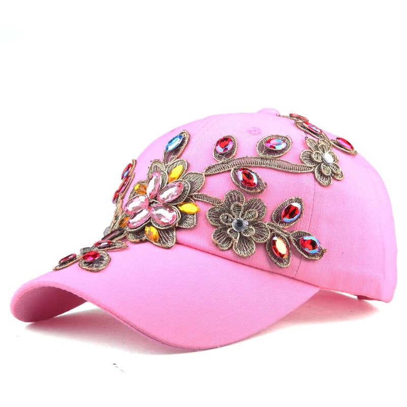 Women's Cotton Adjustable Strap Sun Protection Baseball Cap