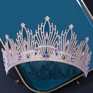 Women's Zinc Alloy Water Drop Pattern Tiaras Bridal Classic Crown