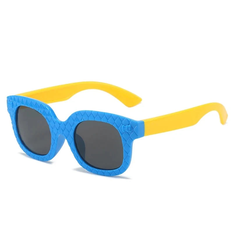 Kid's Plastic Frame Lens Polarized Cat Eyed UV400 Sunglasses