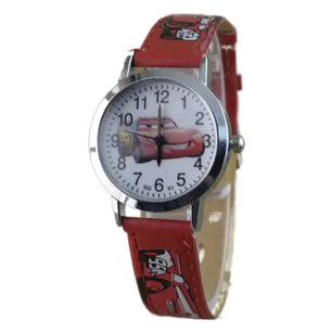 Kid's Boys Alloy Case Buckle Clasp Cartoon Pattern Wrist Watch