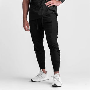 Men's Polyester Drawstring Closure Breathable Sports Trousers