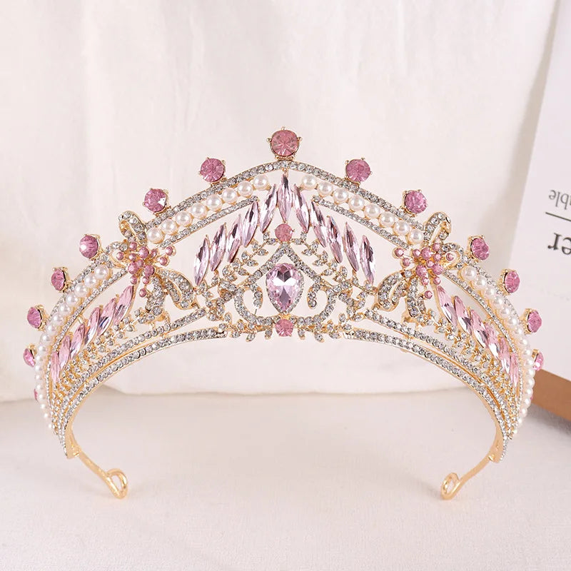 Women's Zinc Alloy Plant Pattern Tiaras Bridal Classic Crown