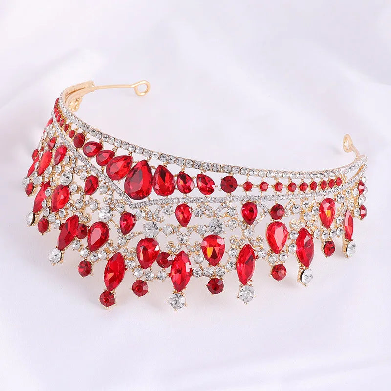 Women's Zinc Alloy Water Drop Pattern Tiaras Bridal Classic Crown