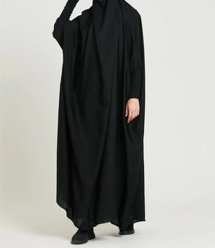 Women's Arabian Polyester Long Sleeve Solid Pattern Elegant Abaya