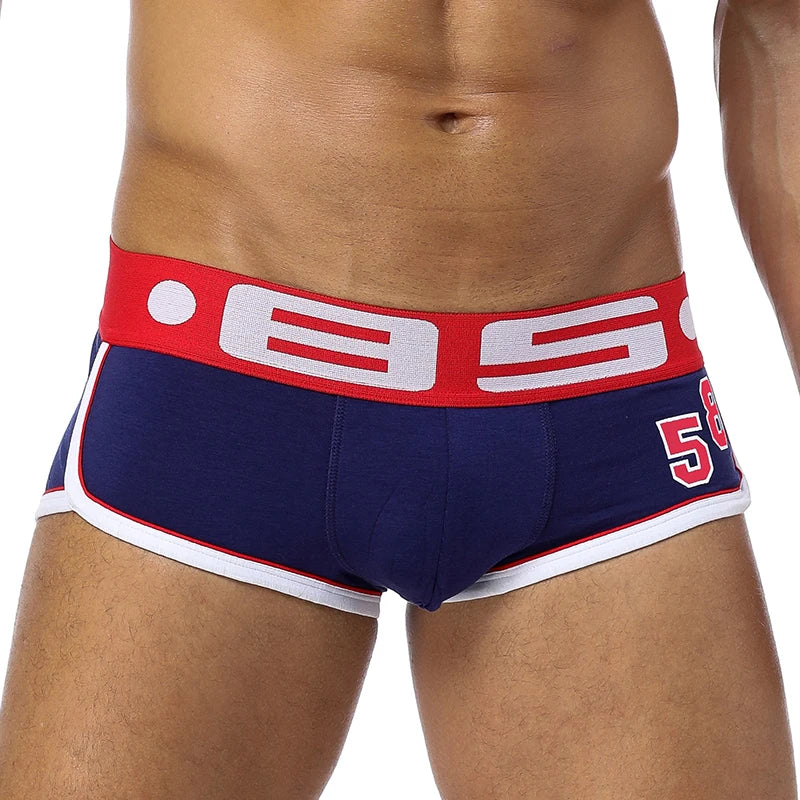 Men's 1 Pc Cotton Letter Pattern Quick-Dry Underwear Boxer Shorts