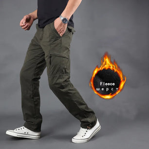 Men's Polyester Mid Waist Zipper Fly Closure Waterproof Trousers