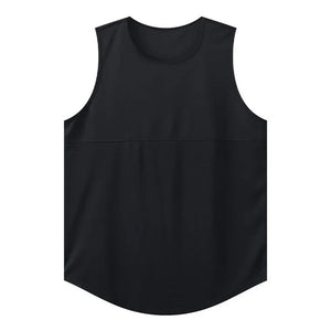 Men's Polyester Sleeveless Pullover Closure Sportswear T-Shirt