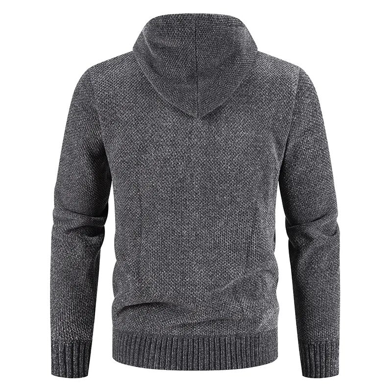 Men's Acrylic Full Sleeves Zipper Closure Winter Hooded Jackets