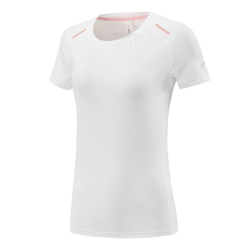 Women's Polyester O-Neck Short Sleeve Breathable Yoga Workout Top