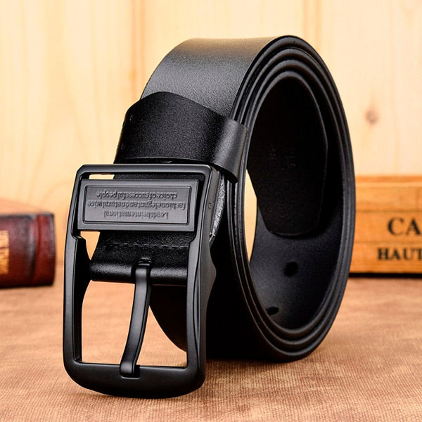 Men's PU Pin Buckle Closure Solid Pattern Luxury Vintage Belts