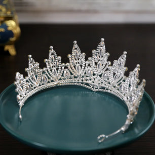 Women's Zinc Alloy Water Drop Pattern Tiaras Bridal Wedding Crown