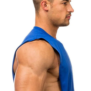 Men's O-Neck Sleeveless Quick Dry Compression Gym Wear Shirt