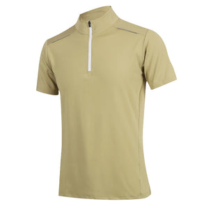 Men's Nylon Short Sleeves Solid Pattern Breathable Sport T-Shirt