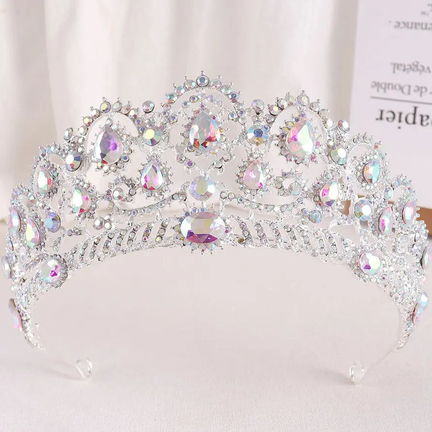 Women's Zinc Alloy Water Drop Pattern Tiaras Bridal Classic Crown