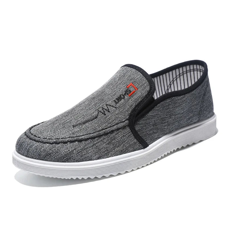 Men's Canvas Round Toe Slip-On Closure Casual Wear Loafers