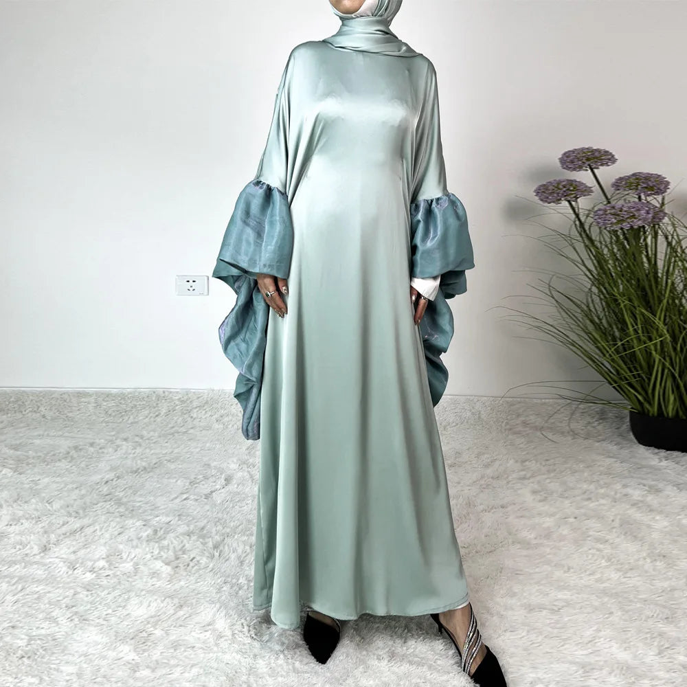 Women's Arabian Polyester Full Sleeve Plain Pattern Elegant Abaya